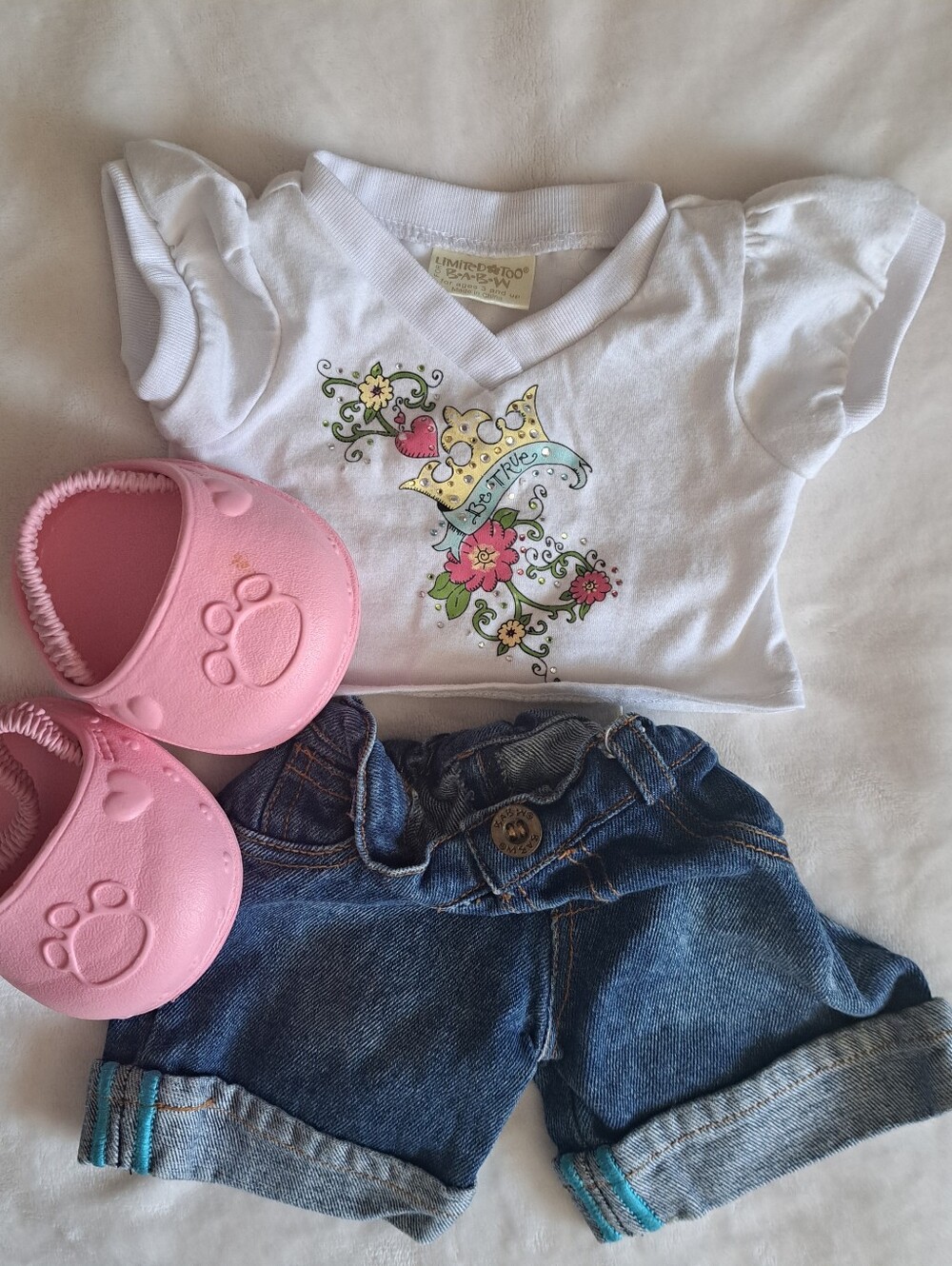 Build-A-Bear Casual Shorts Outfit w/Matching Shoes